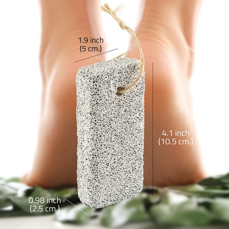 JAIRESTONE Pumice Stone - Callus Remover and Foot Stone Scrubber - Exfoliating Foot Stone Pumice Rock for Hard  Dry and Dead Skin on Heels  Body  Feet (Pack of 2) (White) - Image 5